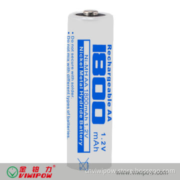 AA NiMH Battery 1.2V 1800mAh Industrial Battery VIP-AA-1800